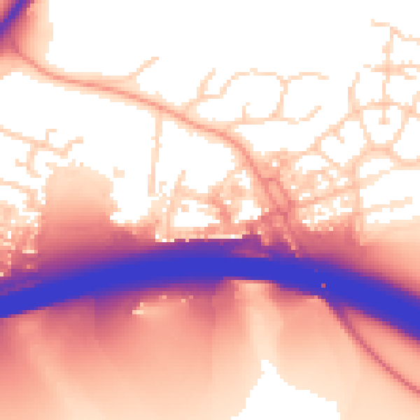 Daytime road noise heatmap for HP11 1QH