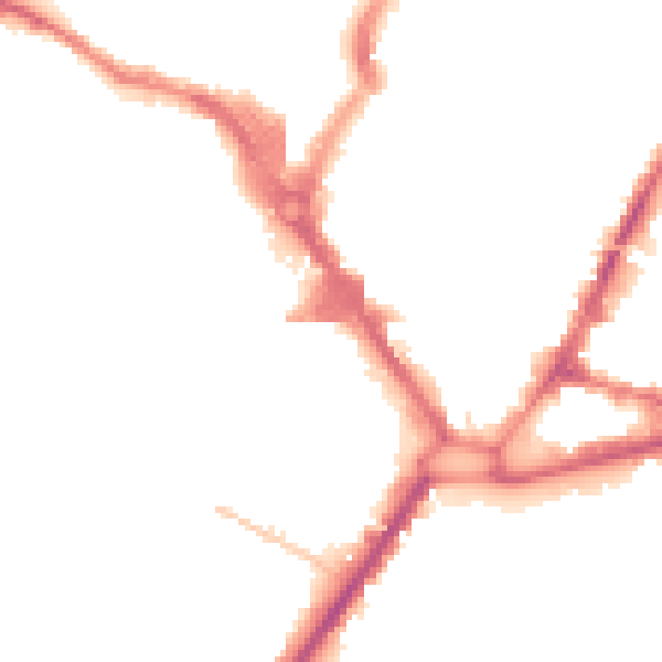 Night-time road noise heatmap for HP11 2AU