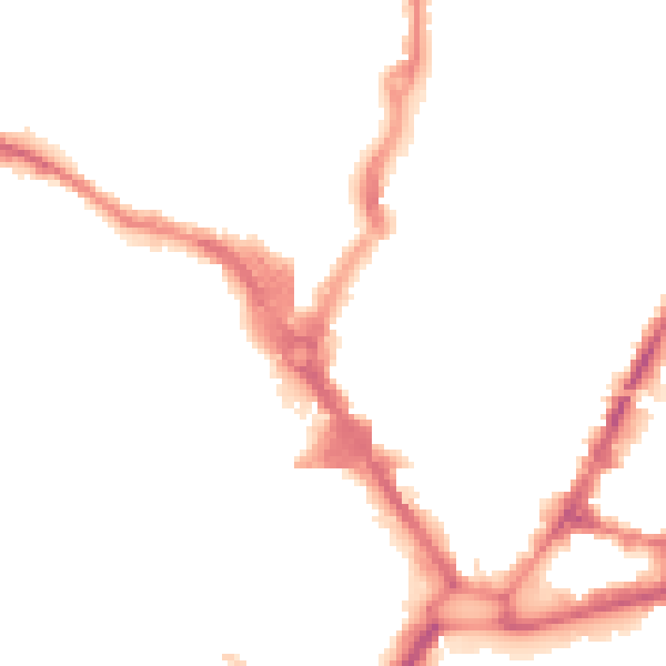 Night-time road noise heatmap for HP11 2DJ