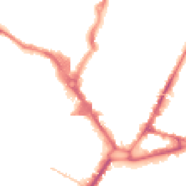 Night-time road noise heatmap for HP11 2DL