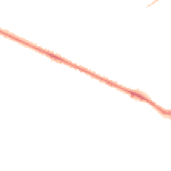 Night-time road noise heatmap for HP11 2FG