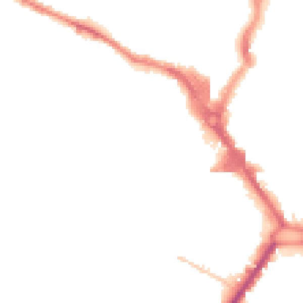 Night-time road noise heatmap for HP11 2FP