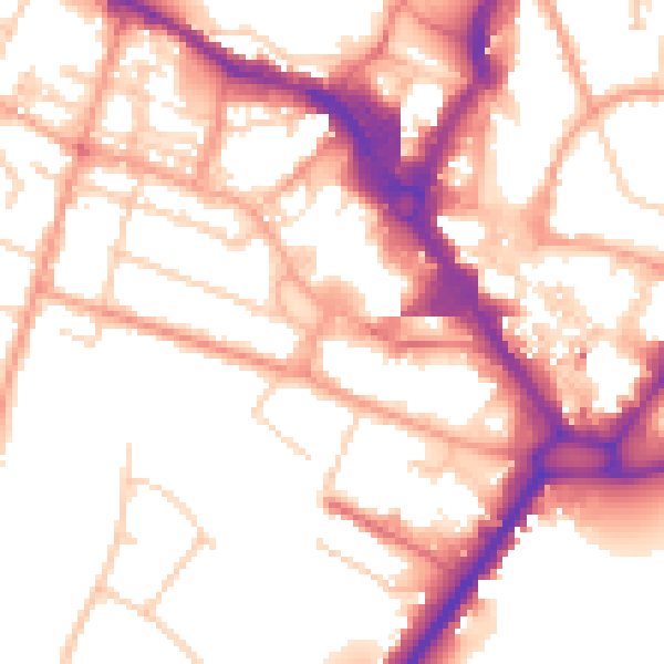 Daytime road noise heatmap for HP11 2FU