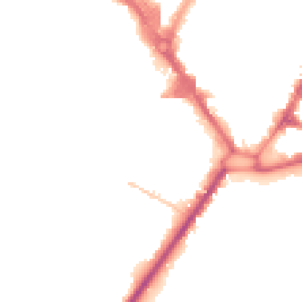 Night-time road noise heatmap for HP11 2HJ