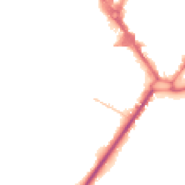 Night-time road noise heatmap for HP11 2LE