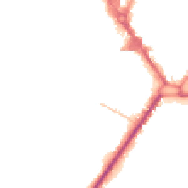 Night-time road noise heatmap for HP11 2LL