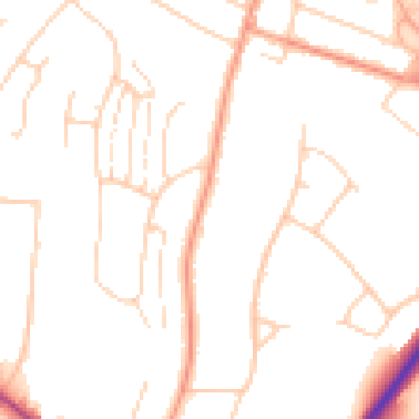 Daytime road noise heatmap for HP11 2TW