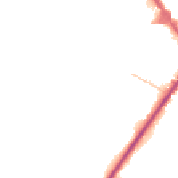Night-time road noise heatmap for HP11 2UN