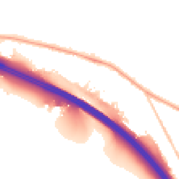 Night-time road noise heatmap for HP14 3PZ