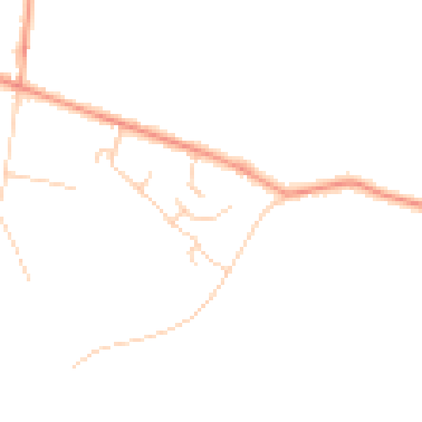 Daytime road noise heatmap for HP14 4QW