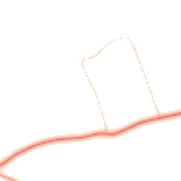 Daytime road noise heatmap for HP18 0AE
