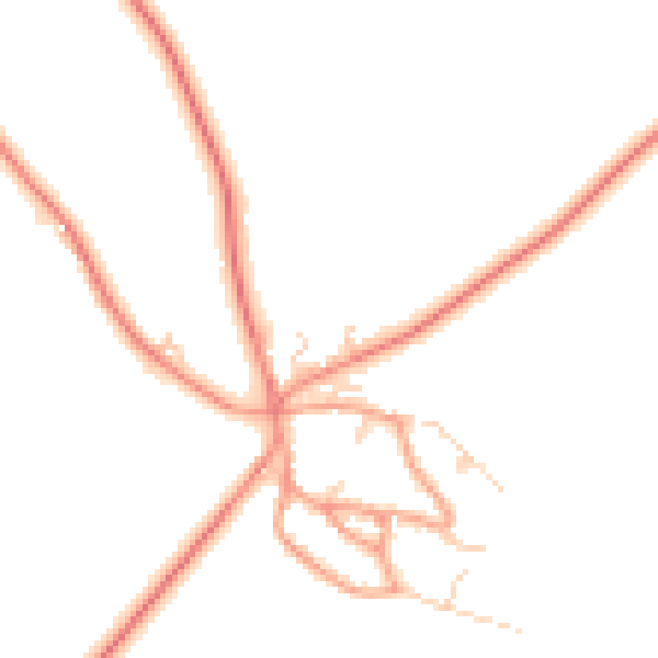 Daytime road noise heatmap for HP18 0BL