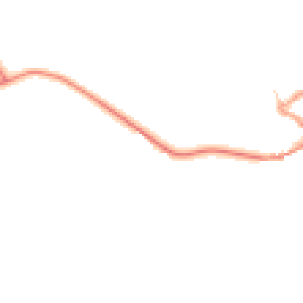 Daytime road noise heatmap for HP18 0BP