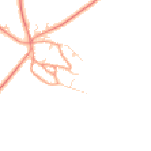 Daytime road noise heatmap for HP18 0DB