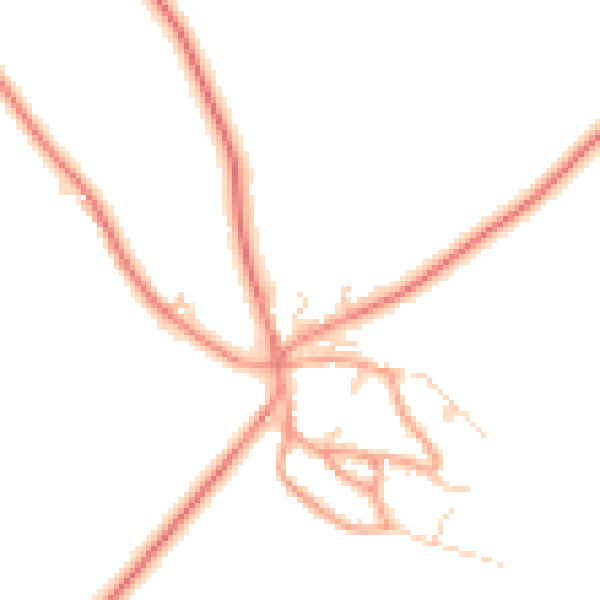 Daytime road noise heatmap for HP18 0EY