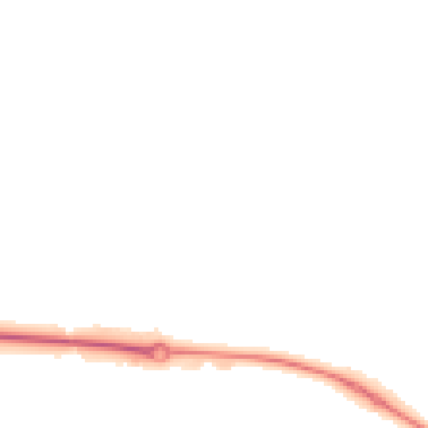 Night-time road noise heatmap for HP18 0FU