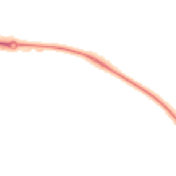Night-time road noise heatmap for HP18 0GS