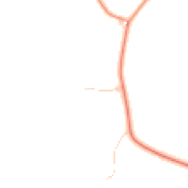 Daytime road noise heatmap for HP18 0HH