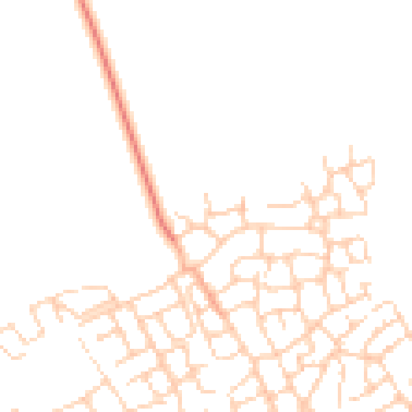 Daytime road noise heatmap for HP18 0HN