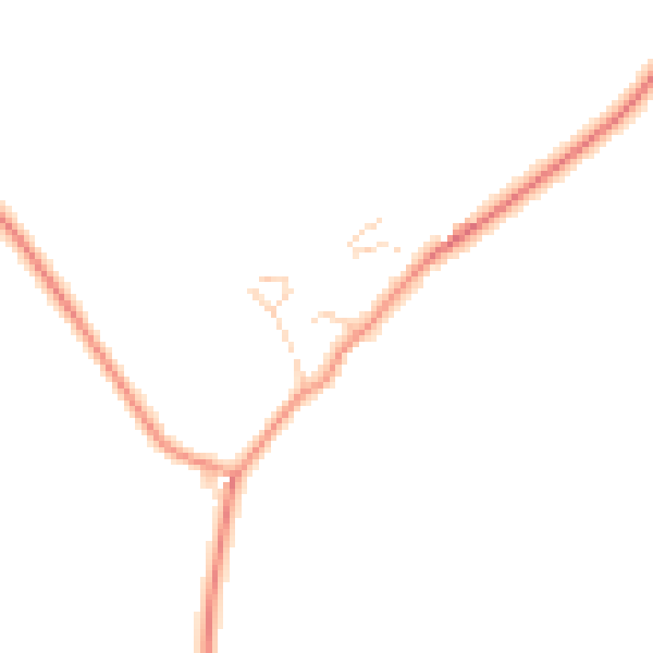 Daytime road noise heatmap for HP18 0HX