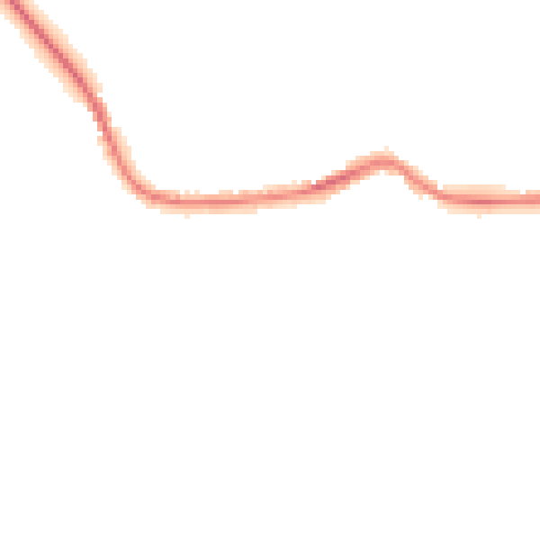 Night-time road noise heatmap for HP18 0LE