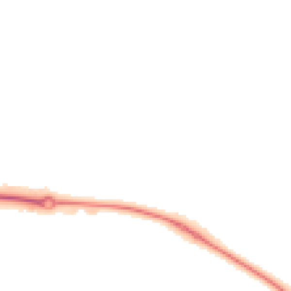 Night-time road noise heatmap for HP18 0PT