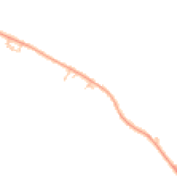 Daytime road noise heatmap for HP18 0SE