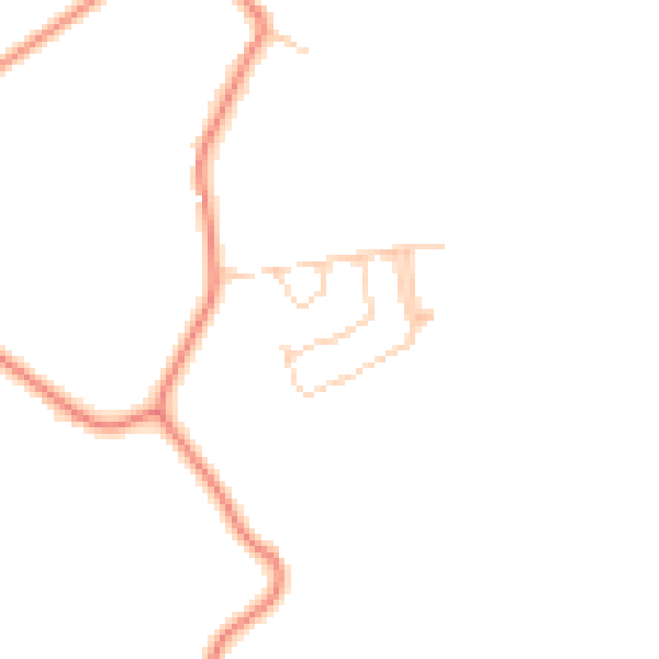 Daytime road noise heatmap for HP18 0TE