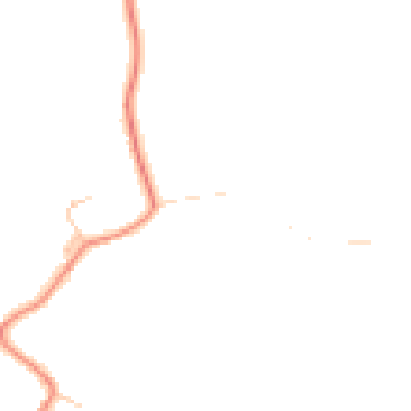 Daytime road noise heatmap for HP18 0TT