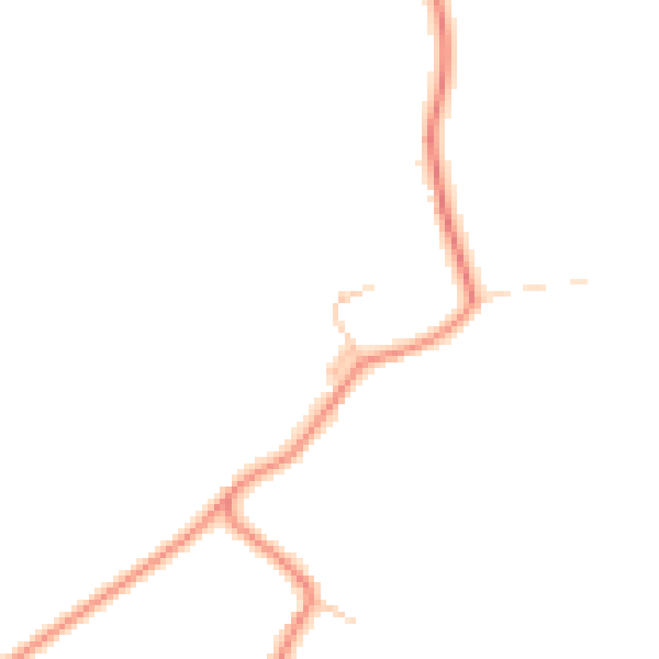 Daytime road noise heatmap for HP18 0TY