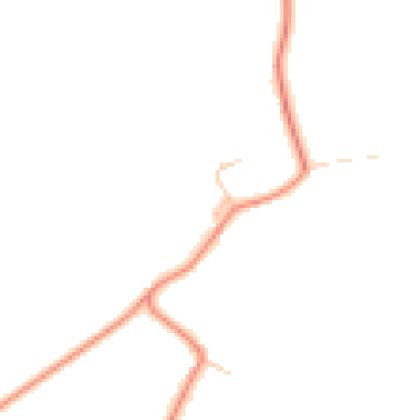 Daytime road noise heatmap for HP18 0TZ