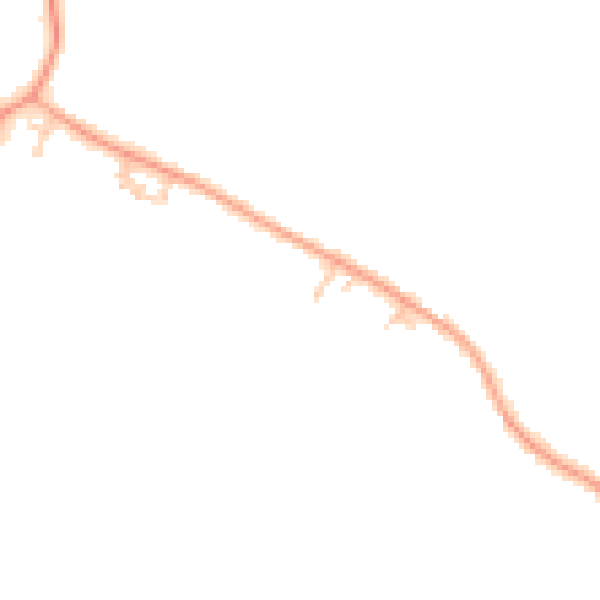 Daytime road noise heatmap for HP18 0UB