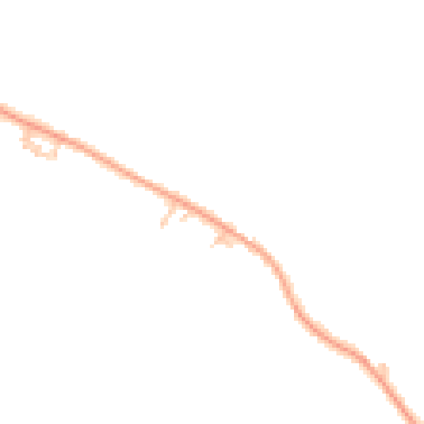Daytime road noise heatmap for HP18 0UH
