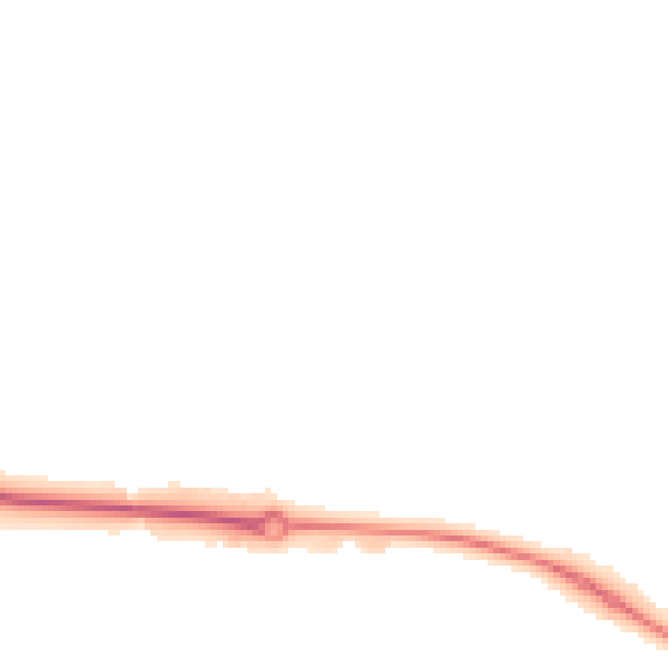 Night-time road noise heatmap for HP18 0YE