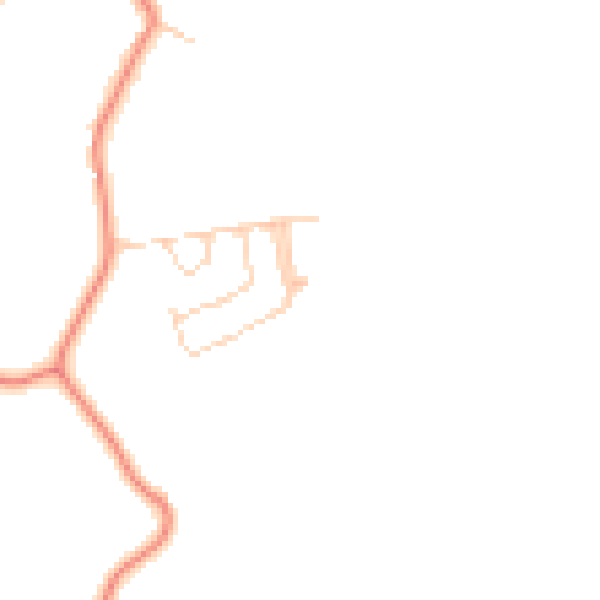 Daytime road noise heatmap for HP18 0YH