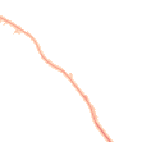 Daytime road noise heatmap for HP18 0YJ