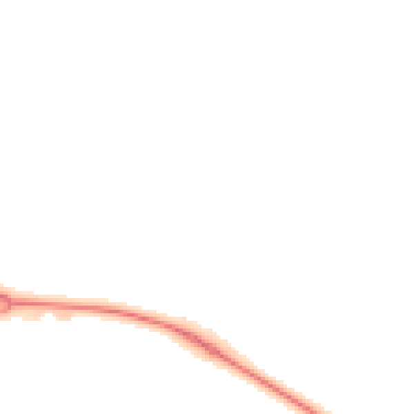 Night-time road noise heatmap for HP18 1AB