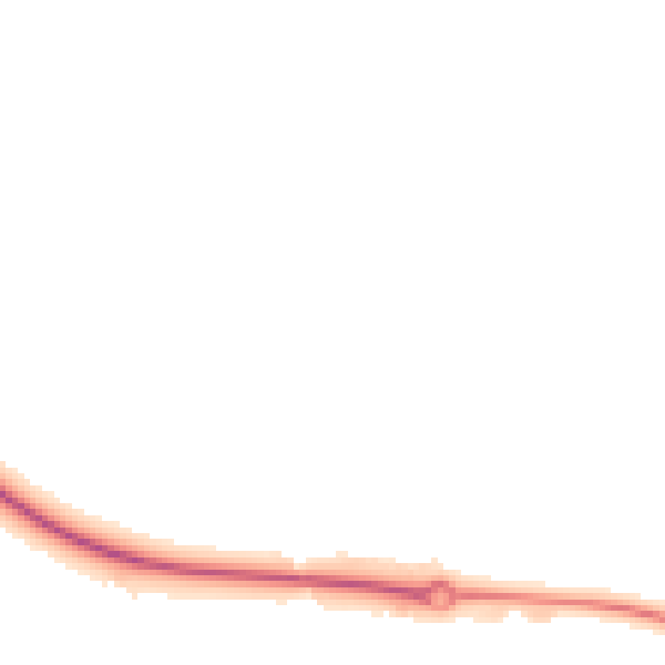 Night-time road noise heatmap for HP18 1AJ
