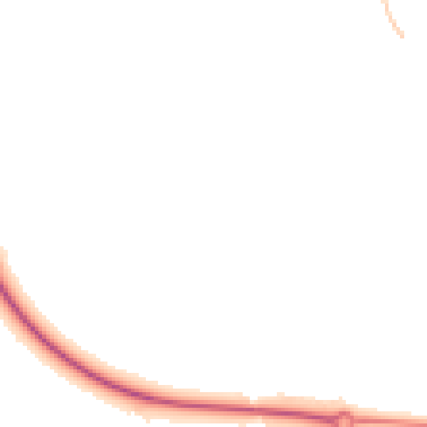 Night-time road noise heatmap for HP18 1AW