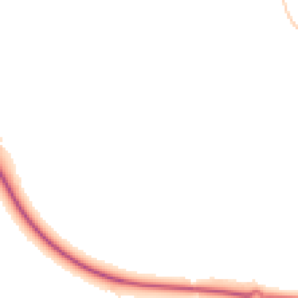 Night-time road noise heatmap for HP18 1AX