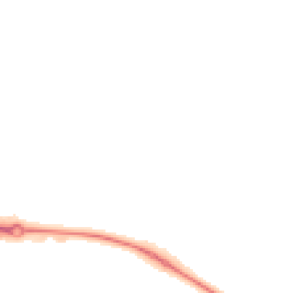 Night-time road noise heatmap for HP18 1BD