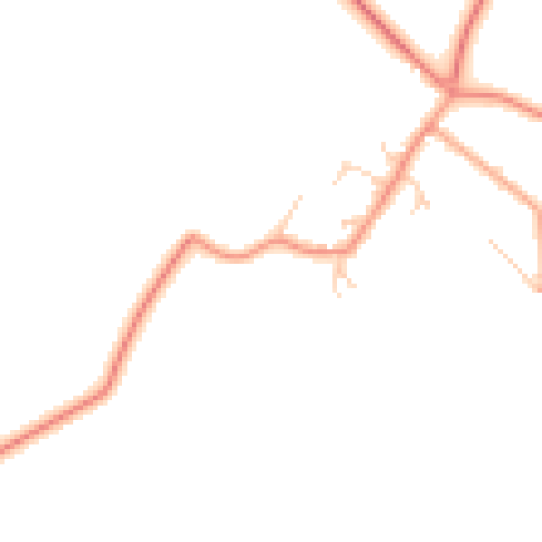 Daytime road noise heatmap for HP18 9GS