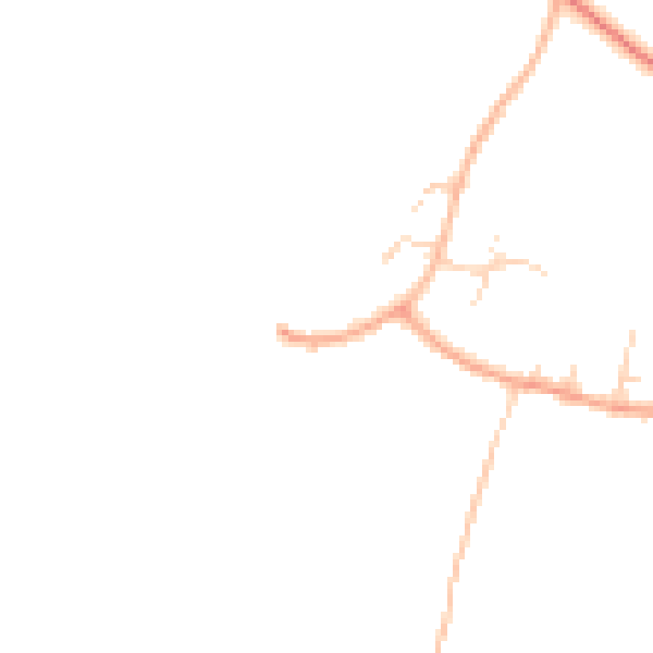 Daytime road noise heatmap for HP18 9HZ