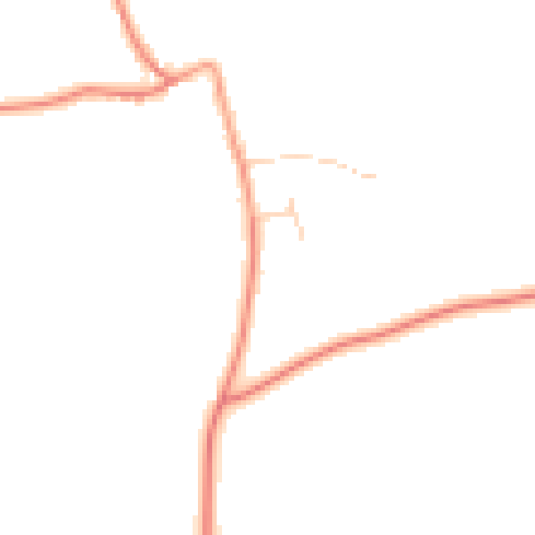 Daytime road noise heatmap for HP18 9LL