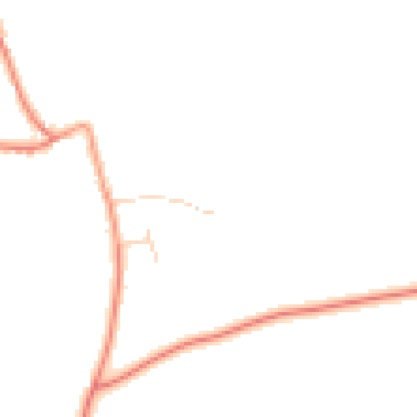 Daytime road noise heatmap for HP18 9LP