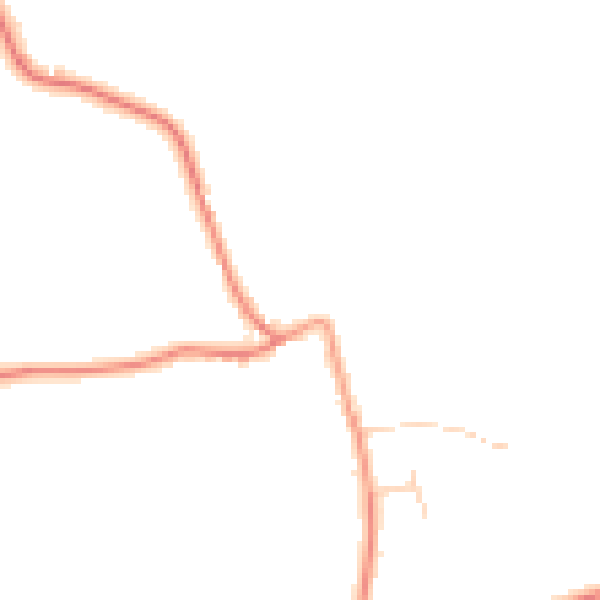 Daytime road noise heatmap for HP18 9LR