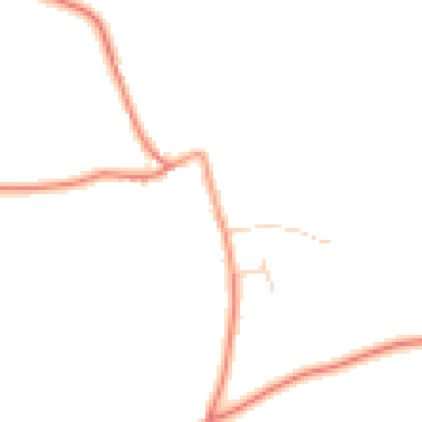 Daytime road noise heatmap for HP18 9LT
