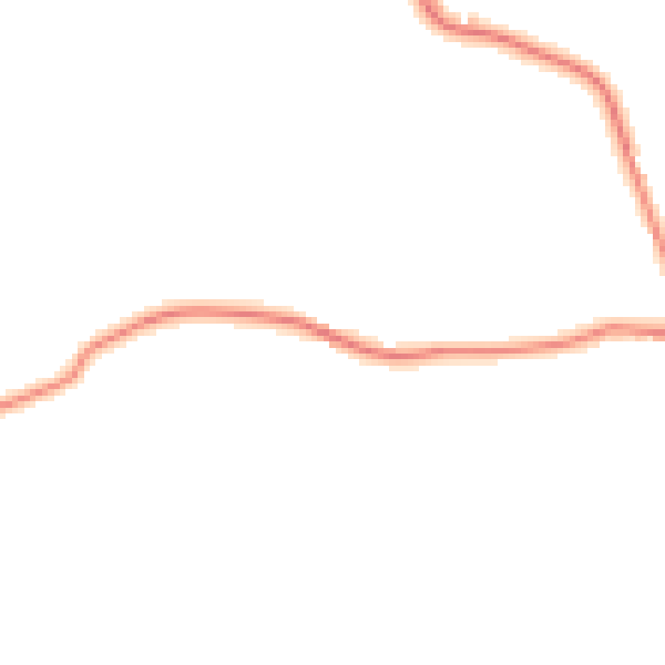 Daytime road noise heatmap for HP18 9LZ