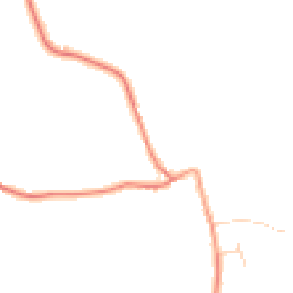 Daytime road noise heatmap for HP18 9NA