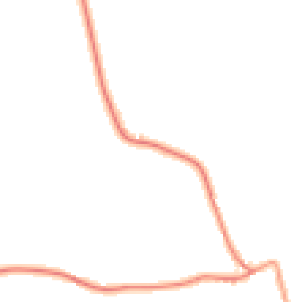 Daytime road noise heatmap for HP18 9NB